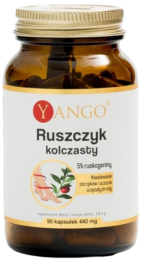 Yango | Ruszczyk kolczasty - ekstrakt - 90 kapsułek