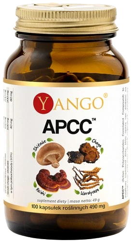 Yango | APCC™ – reishi, shitake, kordyceps, chaga - 100 kapsułek
