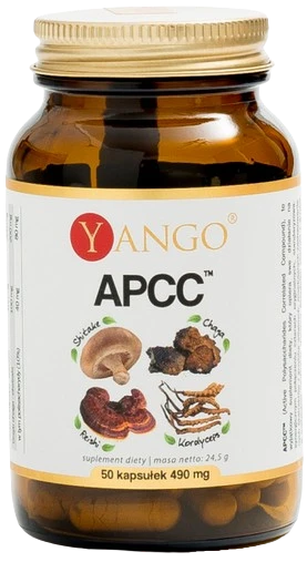 Yango | APCC™ – reishi, shitake, kordyceps, chaga - 50 kapsułek