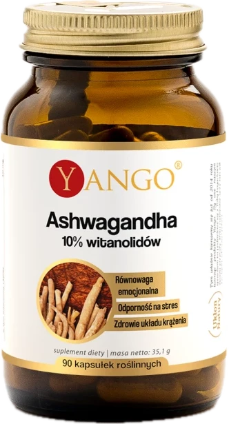 Yango | Ashwagandha 10% witanolidów 90 kapsułek
