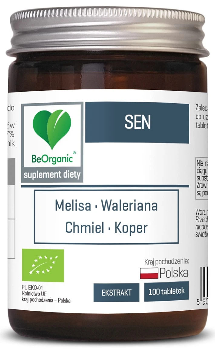 BeOrganic | Sen BIO 450mg 100 tabletek