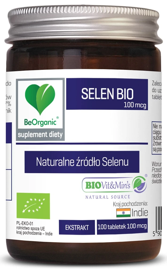 BeOrganic | Selen BIO 100mcg 100 tabletek
