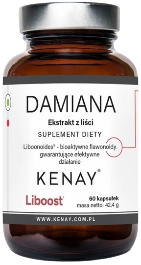 Kenay | DAMIANA Ekstrakt z liści 60 kapsułek