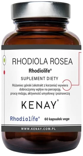 Kenay | Rhodiola rosea (Różeniec górski) Rhodiolife® 60 kapsułek