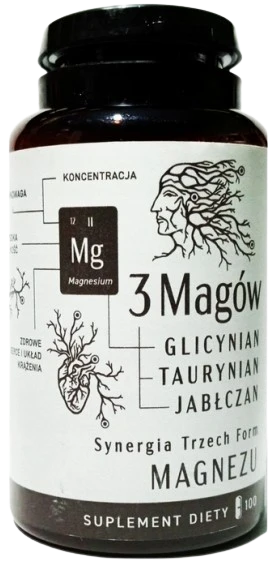 Nanga | Trzech Magów (Glicynian, taurynian, jabłczan) 100 kapsułek