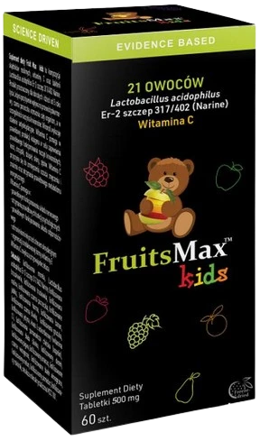Narum | FruitsMax Kids do ssania 500mg 60 tabletek