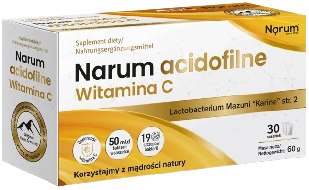Narum | Acidofilne Witamina C 1000mg 30 saszetek