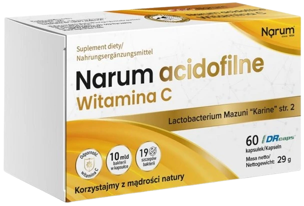 Narum | Acidofilne Witamina C 60 kapsułek