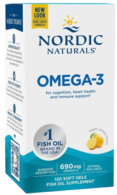 Nordic Naturals | Omega-3 Lemon (Cytryna) 690mg 120 kapsułek