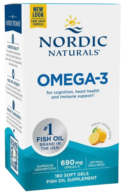 Nordic Naturals | Omega-3 Lemon (Cytryna) 690mg 180 kapsułek
