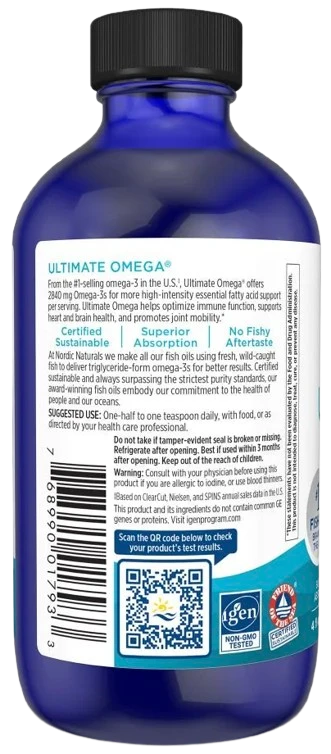 Nordic Naturals | Ultimate Omega Lemon (Cytryna) 2840mg 119ml