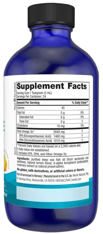 Nordic Naturals | Ultimate Omega Lemon (Cytryna) 2840mg 237ml