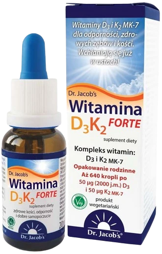 Dr Jacobs | Witamina D3K2 FORTE 20ml
