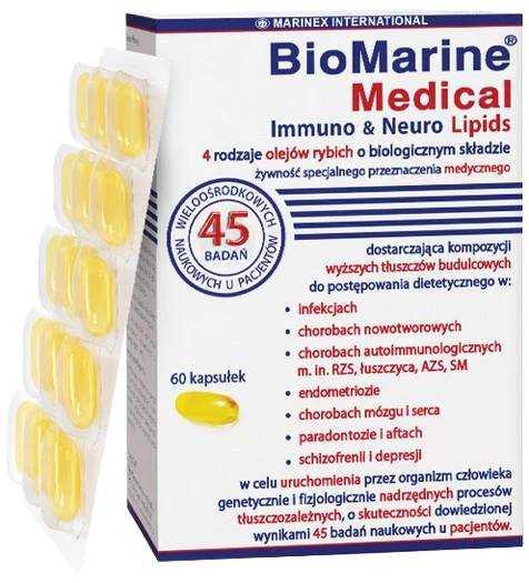 Marinex International | BioMarine®Medical Immuno & Neuro Lipids 60 kapsułek