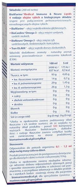Marinex International | BioMarine®Medical Immuno & Neuro Lipids 200ml