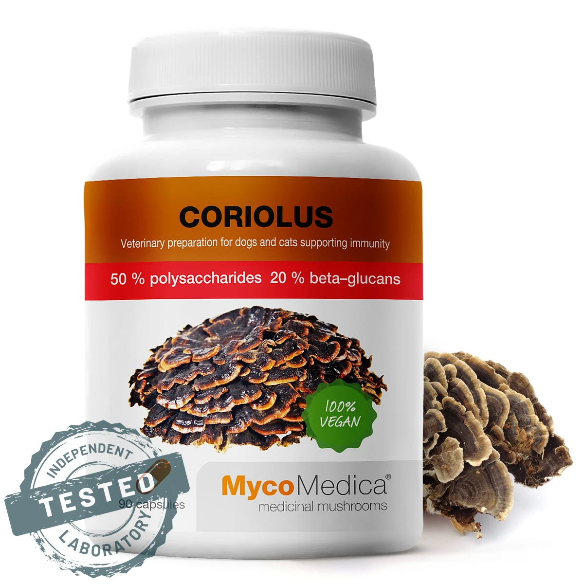 MycoMedica | Coriolus 50% (wrośniak różnobarwny) 90 kapsułek