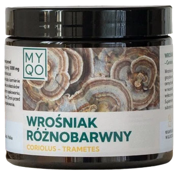 MYQO | Coriolus (Coriolus versicolor - Trametes versicolor) 500mg 90 kapsułek