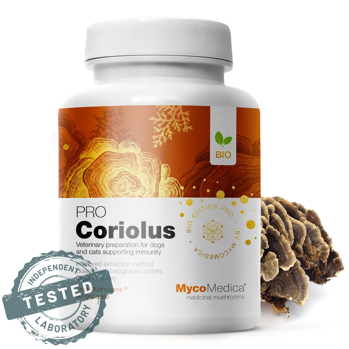 MycoMedica | Coriolus PRO (wrośniak różnobarwny) 90 kapsułek