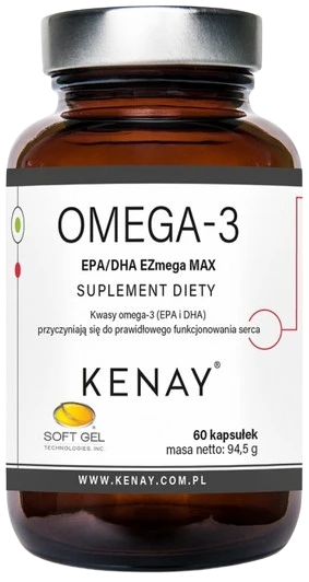 Kenay | Omega-3 EPA/DHA EZmega MAX 60 kapsułek