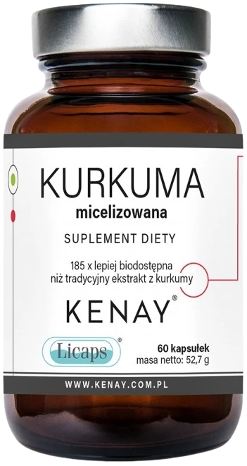 Kenay | Kurkuma micelizowana 60 kapsułek