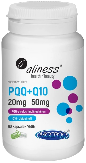 Aliness | PQQ MGCPQQ® 20 mg + Q10 50mg 60 kapsułek
