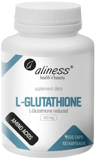 Aliness | L-Glutathione reduced 500mg 100 kapsułek