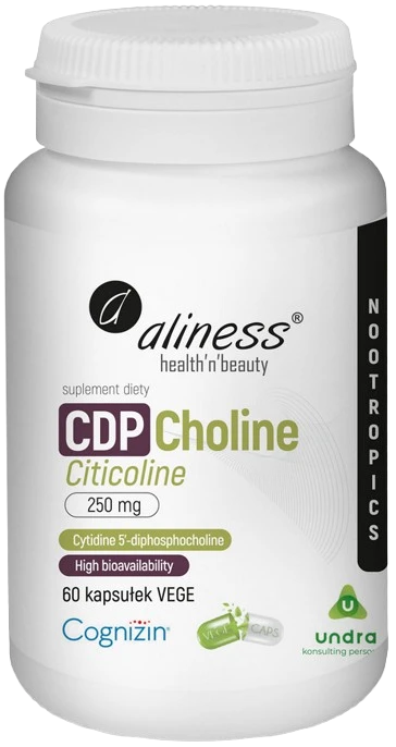 Aliness | CDP Choline (Citicoline) 250mg 60 kapsułek
