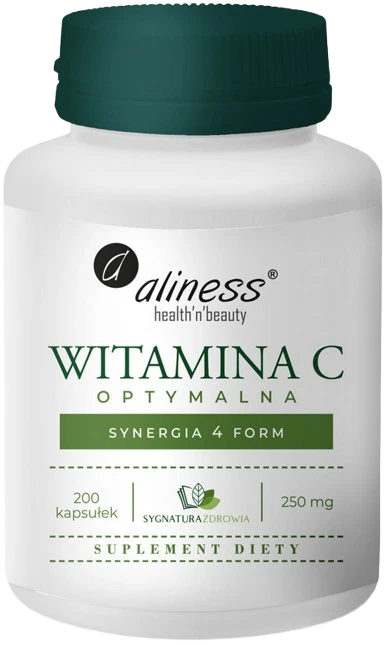 Aliness | Witamina C Optymalna 250mg 200 kapsułek