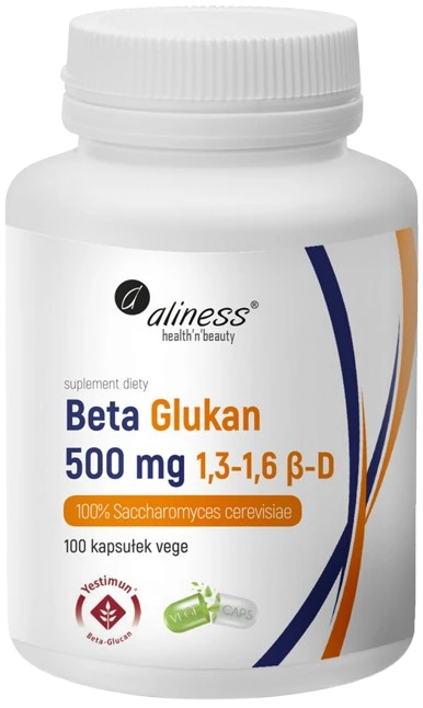 Aliness | Beta Glukan Yestimun® 1,3-1,6 β-D 500mg 100 kapsułek