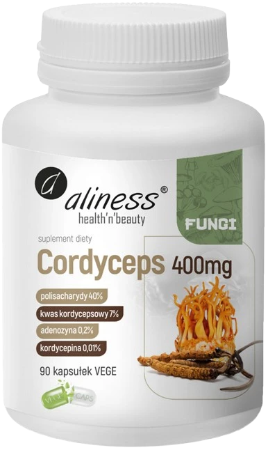Aliness | Cordyceps 40/7/0,2/0,01 400mg 90 kapsułek