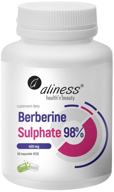 Aliness | Berberine Sulphate 98% 400mg 60 kapsułek