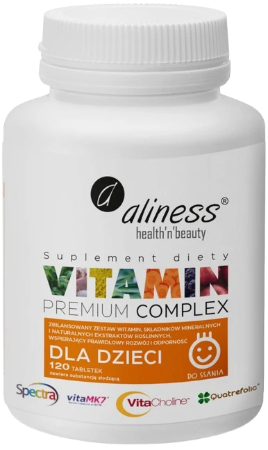 Aliness | Premium Vitamin Complex dla dzieci 120 tabletek