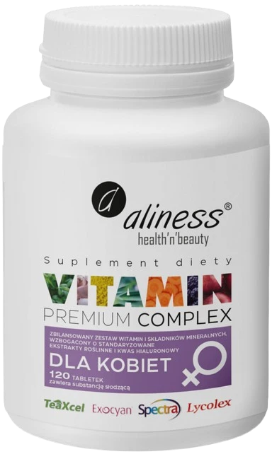 Aliness | Premium Vitamin Complex dla kobiet 120 tabletek