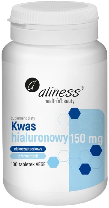 Aliness | Kwas hialuronowy niskocząsteczkowy 150mg 100 tabletek