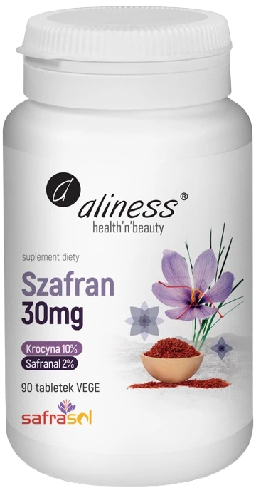 Aliness | Szafran Safrasol 2%/10% 30mg 90 tabletek