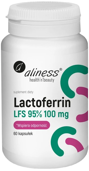 Aliness | Lactoferrin LFS 95% 100mg 60 kapsułek