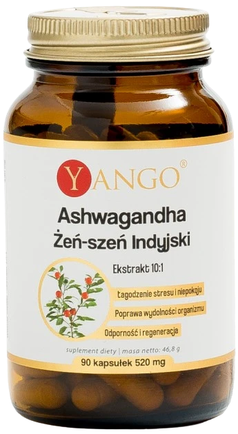 Yango | Ashwagandha Żeń-szeń indyjski 10:1 90 kapsułek