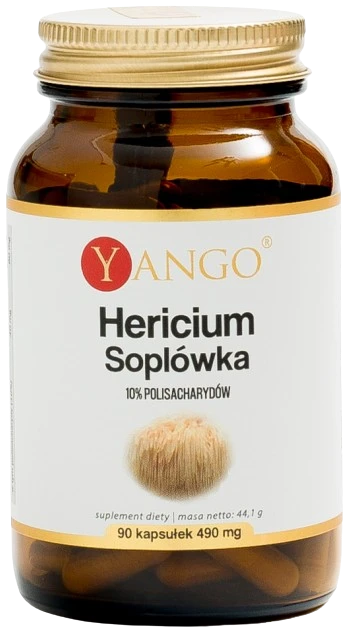 Yango | Hericium - Soplówka - 10% polisacharydów 90 kapsułek