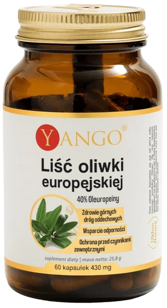 Yango | Liść Oliwki Europejskiej - 40% Oleuropein 60 kapsułek