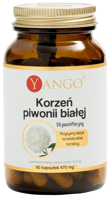 Yango | Korzeń piwonii białej - 5% peonifloryny 90 kapsułek