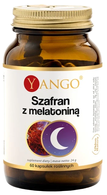 Yango | Szafran z melatoniną na noc 60 kapsułek