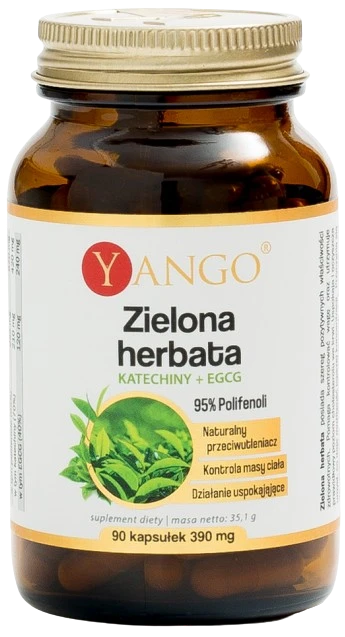 Yango | Zielona herbata - 95% polifenoli 90 kapsułek