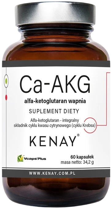 Kenay | Ca-AKG alfa-ketoglutaran wapnia 60 kapsułek