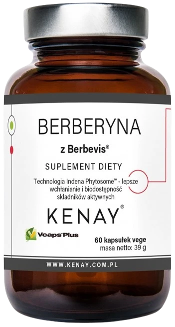 Kenay | Berberyna Fosfolipidowa Fitosomowa Berbevis® 60 kapsułek