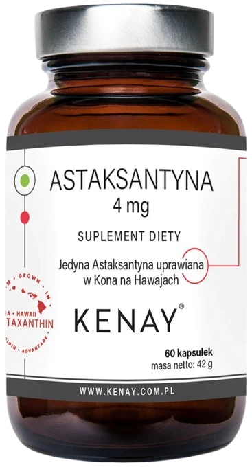 Kenay | Astaksantyna 4mg 60 kapsułek