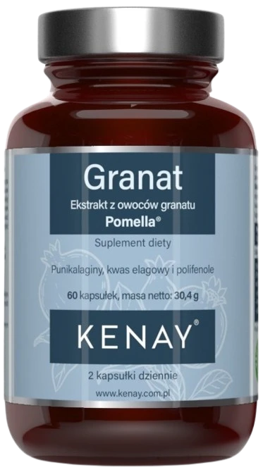 Kenay | Granat Ekstrakt z owoców granatu 60 kapsułek