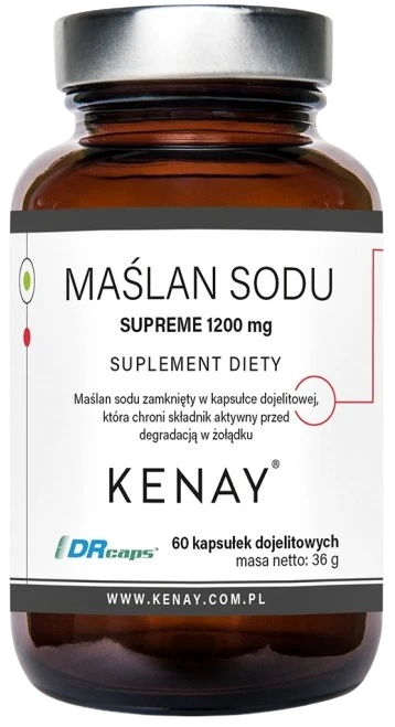 Kenay | Maślan Sodu SUPREME 1200mg 60 kapsułek