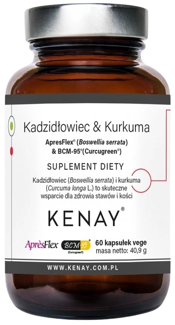 Kenay | Kadzidłowiec & Kurkuma ApresFlex® & Kurkuma BCM-95® 60 kapsułek