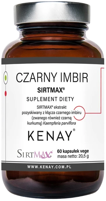 Kenay | Czarny Imbir SIRTMAX® 60 kapsułek