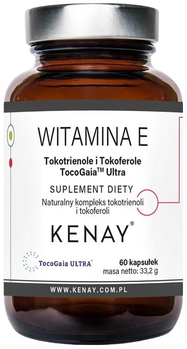 Kenay | Witamina E Tokotrienole i Tokoferole TocoGaia™ Ultra 60 kapsułek